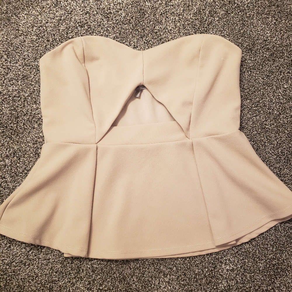 Charlotte Russe strapless top